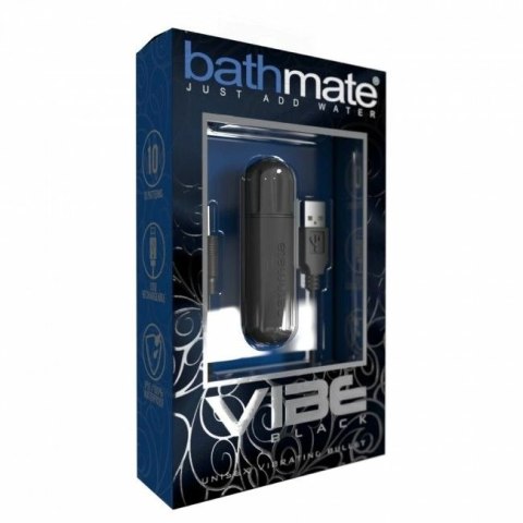 Bathmate Vibe Black - wibrujący pocisk, 10 trybow, USB, 8 cm