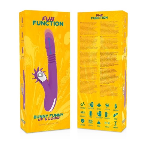 Fun Function Bunny Up&Down 2.0 - model silikonowy, 7 trybow, USB, 24 cm