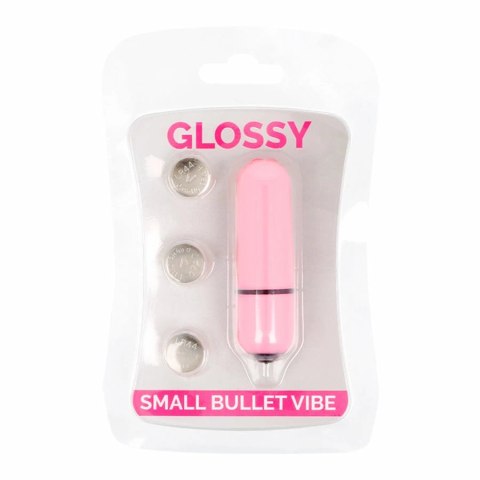 Glossy Brilliant Mini Wibrator Bullet Rożowy, wodoodporny, 58mm