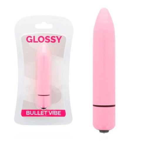 Glossy Brilliant Pink - kompaktowy model wibrujący, wodoodporny 87 mm