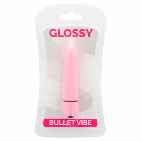 Glossy Brilliant Pink - kompaktowy model wibrujący, wodoodporny 87 mm