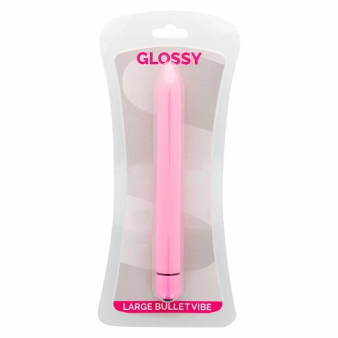 Glossy Slim - wibrujący model precyzyjny, rożowy, wodoodporny ABS