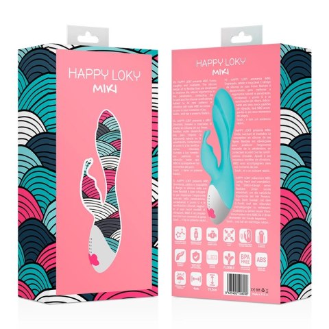 Happy Loky Miky - Model podwojny, silikonowy, turkusowo-srebrny, USB