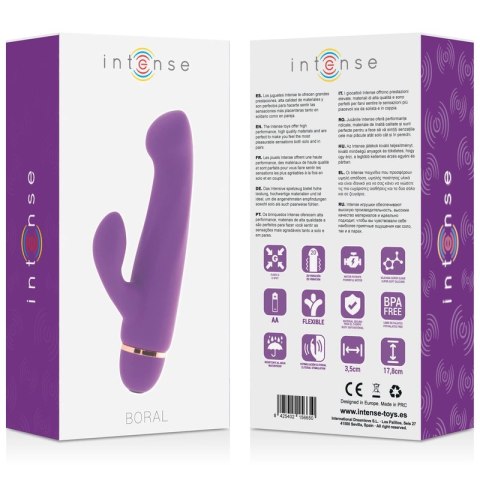 Intense Boralny model silikonowy liliowy 20 trybow wibracji