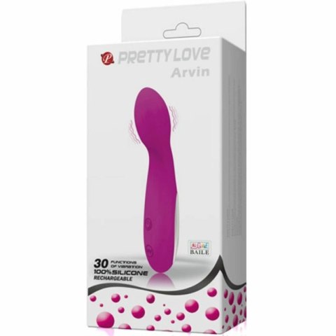 Pretty Love Arvin - Miniaturowy model punktu G, 30 trybow, silikon fioletowy