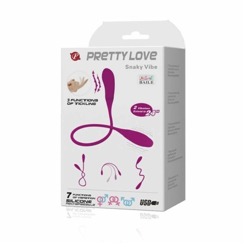 Pretty Love Smart Snaky Vibe silikonowy, 2 silniki, 7 trybow, ładowalny