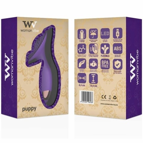 Womanvibe Puppy - Silikonowy stymulator z ładowaniem USB, 10 trybow, wodoodporny
