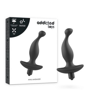 Addicted Toys Masażer analny czarny Model 1 wibrujący silikonowy