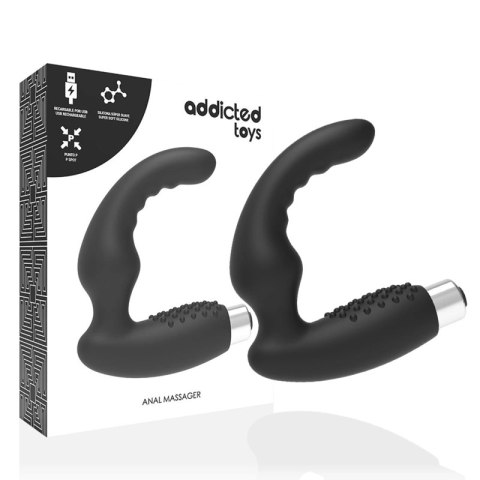 Addicted Toys Model 2 - Czarny masażer strefy prostaty, ładowany USB