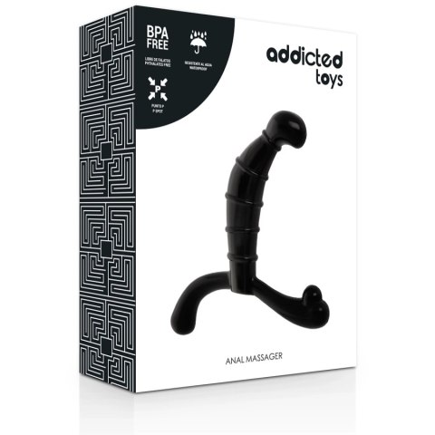 Addicted Toys Stymulator Prostaty Czarny Anatomiczny 11,3 cm