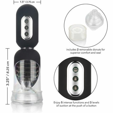 CalExotics Hard Head - Zestaw automatycznych pomp z wibracjami, 13,25 cm