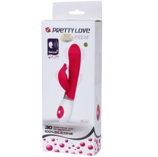 Pretty Love Felix system głosowy 30 trybow silikonowy 20,5cm fioletowy