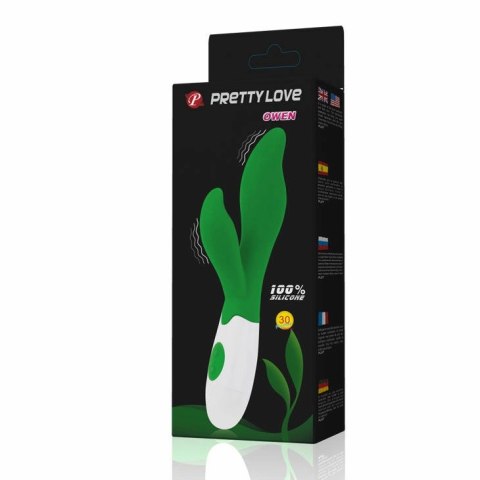 Pretty Love Owen Zielony Wibrator 30 Trybow Ergonomiczny 20cm