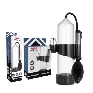 Pump Addicted RX3 Transparent - pompa prożniowa z wibracją 23cm ABS