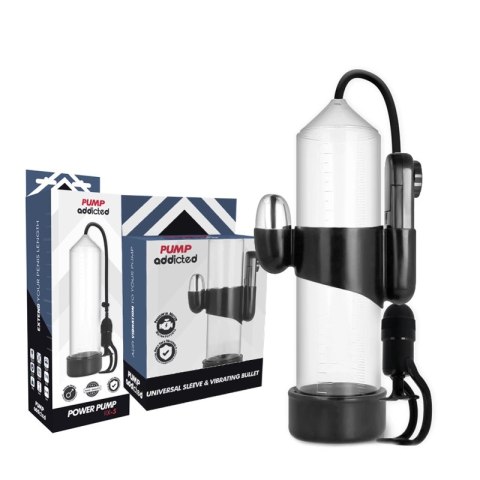 Pump Addicted RX5 przezroczysty system prożniowy z wibracją 23 cm