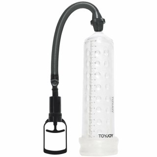 TOYJOY Power Massage Pump przezroczysta rękawica 23 cm PVC
