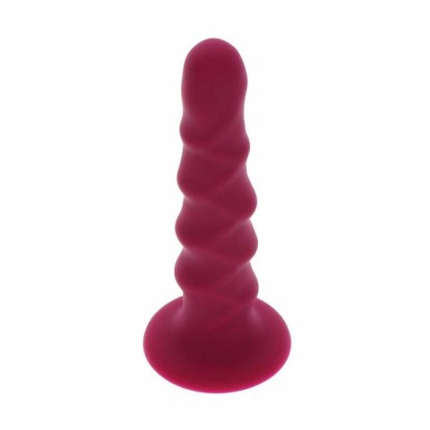 Get Real Dong 12 cm czerwony - model z przyssawką i silikonem premium