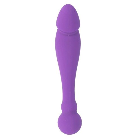 Intense Double Silicone Model Liliowy 18 cm - Elastyczny dwustronny system