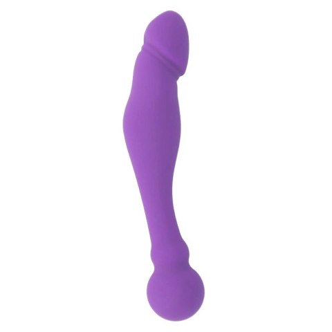 Intense Double Silicone Model Liliowy 18 cm - Elastyczny dwustronny system
