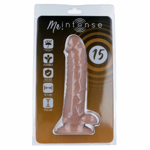 Mr Intense Model 15 - Anatomiczny model 19,5 cm z przyssawką, naturalny kolor