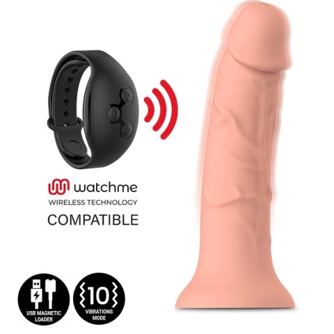 Mythology Asher S - Model z wibracją, kompatybilny z Watchme, skorzany odcień 18cm