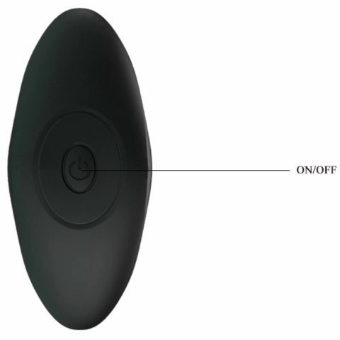 Pretty Love Anal Plug Czarny Silikonowy 12 Trybow Wibracji USB