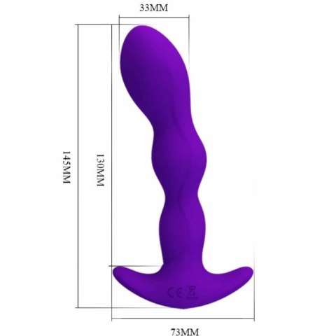 Pretty Love Prostate Massager 12 Trybow Wibracji Liliowy USB