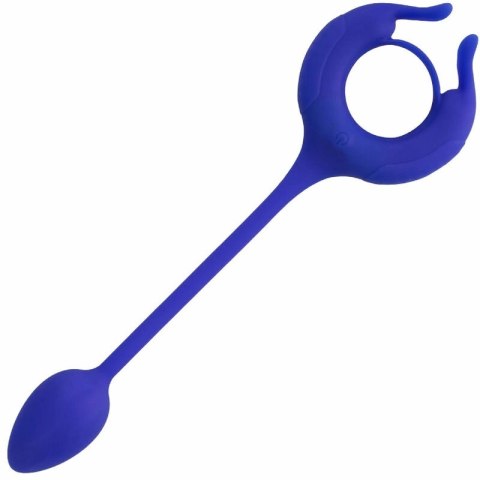 CalExotics Admiral Pierścień Intymny z Wibracją i Obciążeniem Niebieski