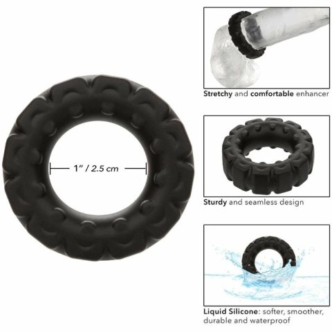 CalExotics Alpha Prolong Ring silikonowy czarny 2,5 cm wodoodporny