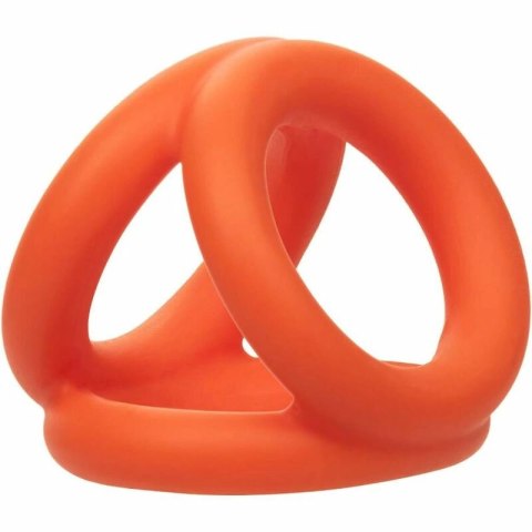 CalExotics Alpha Tri-Ring silikonowy potrojny pierścień pomarańczowy