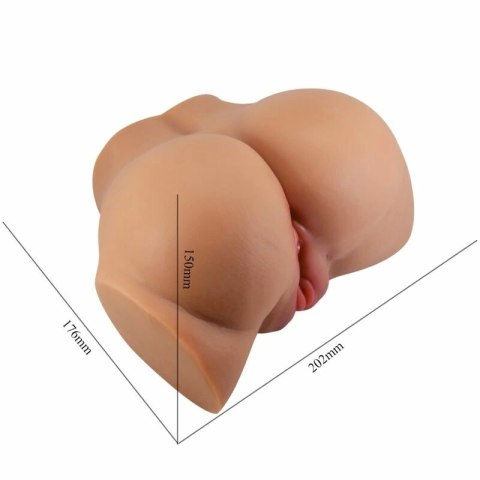 Crazy Bull Emilia - model anatomiczny dwukanałowy z funkcją wibracji, pilot