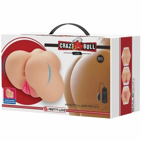 Crazy Bull Luna - Model dwukanałowy z funkcją wibracji, beżowy
