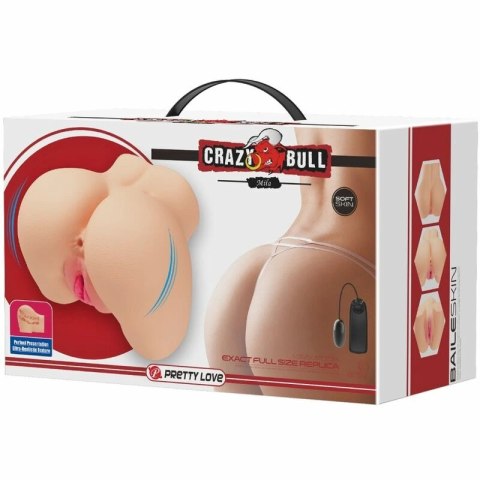 Crazy Bull Mila - Model anatomiczny z podwojnym wejściem i wibracją