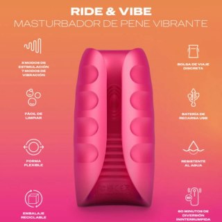 Durex Ride & Vibe Intymny Wibrujący System Masażu USB Wodoodporny