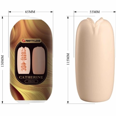 PRETTY LOVE OLGA - urządzenie intymne dla mężczyzn, kolor cielisty