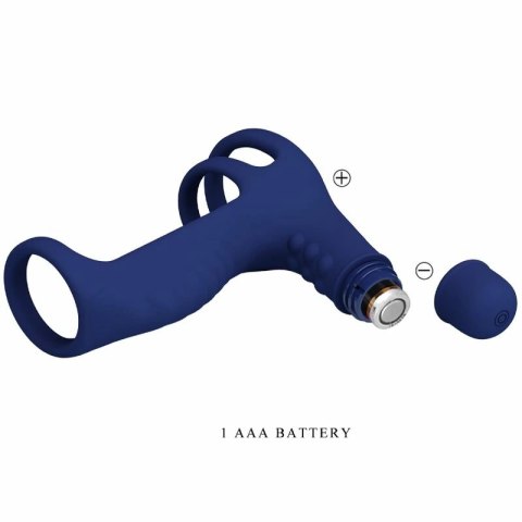 Pretty Love Elish niebieski pierścień z przedłużeniem i wibracjami