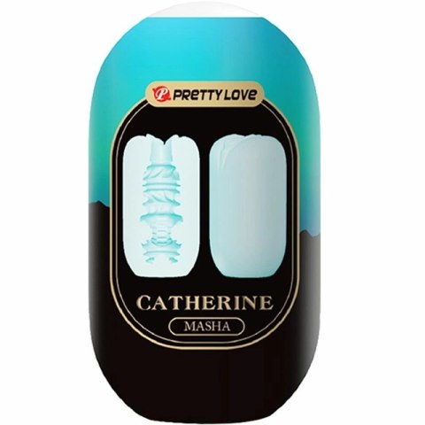 Pretty Love Masha - niebieska, elastyczna maszyna intymna TPR 100x55mm