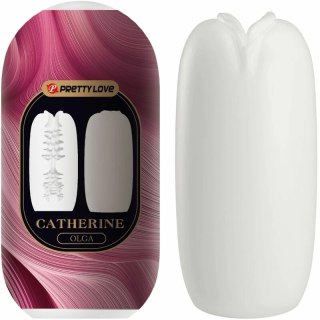 Pretty Love Olga - Biała maszyna intymna dla mężczyzn, kompaktowa konstrukcja