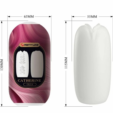 Pretty Love Olga - Biała maszyna intymna dla mężczyzn, kompaktowa konstrukcja