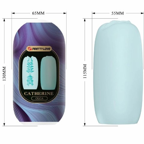 Pretty Love Olga - niebieska maszyna intymna, kompaktowy model TPR ABS