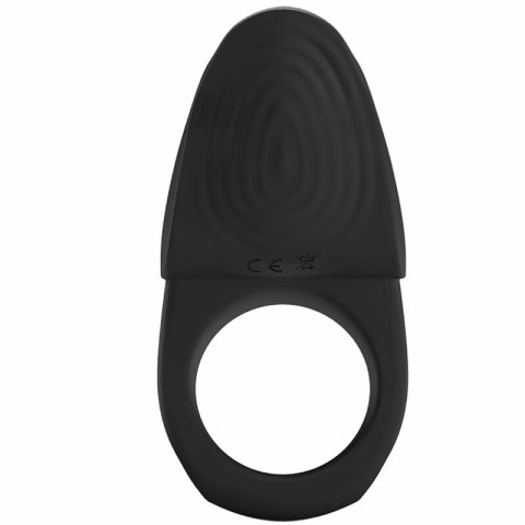 Pretty Love Susanna czarny - elastyczny pierścień wibracyjny z akumulatorem USB