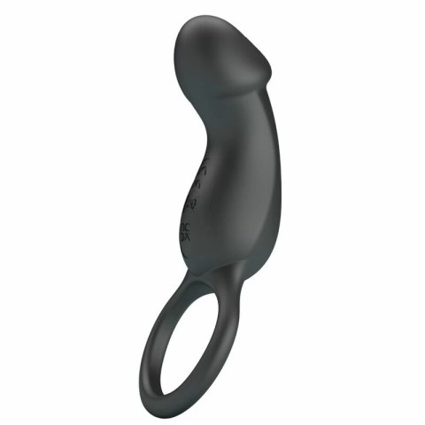 Pretty Love Trae - Pierścień Wibrujący Czarny z Pilotem USB, 7 Trybow