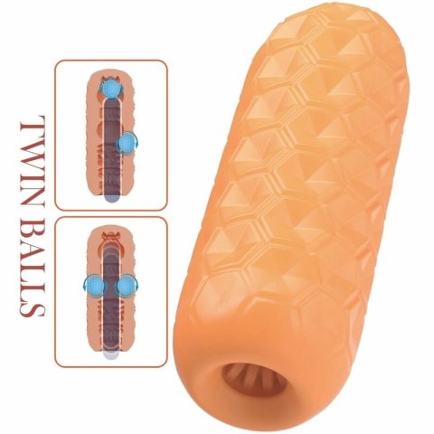 Pretty Love Twin Balls - Pomarańczowa maszyna intymna z podwojnym systemem kulkowym