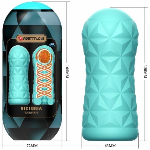 Pretty Love Victoria Caspar Aqua Green - anatomiczna maszyna intymna TPR