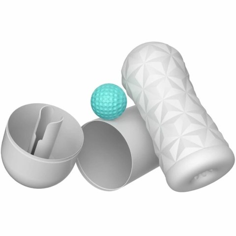 Pretty Love Victoria Cecil - biała maszyna intymna ze spiralną teksturą