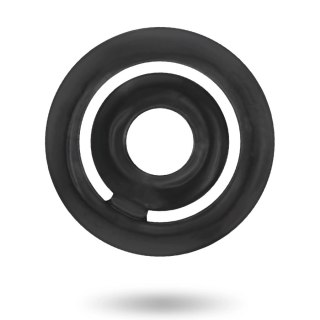 Addicted Toys Potenz C-Ring czarny - podwojny pierścień silikonowy