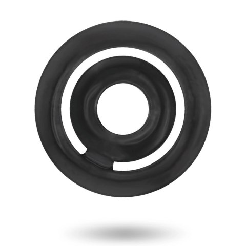 Addicted Toys Potenz C-Ring czarny - podwojny pierścień silikonowy