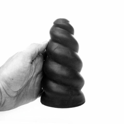 All Black Flick - spiralna maszyna intymna TPR 17 cm czarna