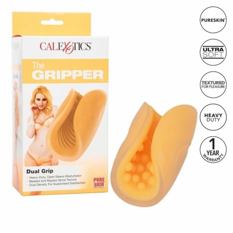 CalExotics Gripper Beaded Grip maszyna intymna z ergonomicznym uchwytem pomarańczowa 12,75 cm