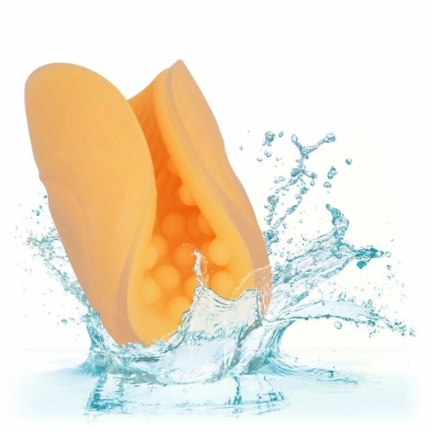 CalExotics Gripper Beaded Grip maszyna intymna z ergonomicznym uchwytem pomarańczowa 12,75 cm